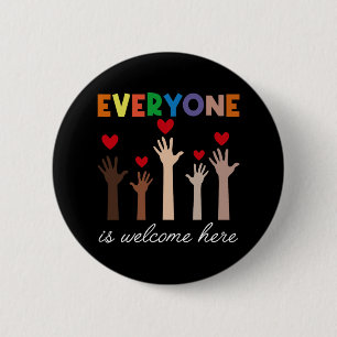 Badge Rond 5 Cm Tout Le Monde Est Bienvenue Ici Idaho Enseignant G