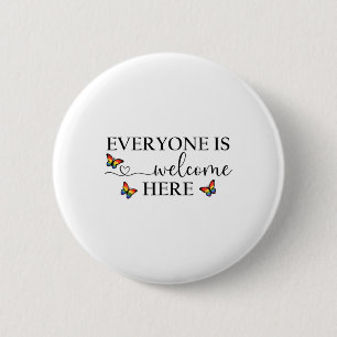 Badge Rond 5 Cm Tout Le Monde Est Chemise De Bienvenue