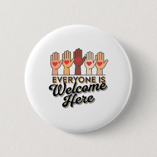 Badge Rond 5 Cm Tout Le Monde Est Le Bienvenu Ici Idaho Enseignant