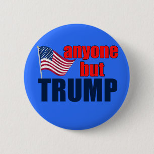Badge Rond 5 Cm Tout le monde sauf Trump