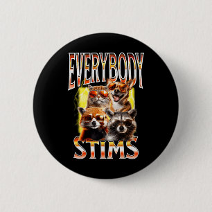 Badge Rond 5 Cm Tout Le Monde Stims Sensibilisation sur l'autisme