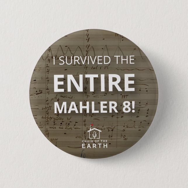 Badge Rond 5 Cm Tout Mahler 8 (Devant)