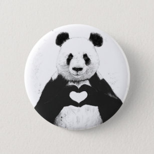 & toutes les couleurs nouveau nom tout âge Panda-Fun grand badge personnalisé anniversaire 