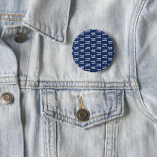 Badge Rond 5 Cm Toute image ou logo d'entreprise bleu marine foncé