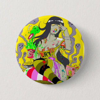 Badge Rond 5 Cm Toute la nourriture doit MOURIR ! Bouton