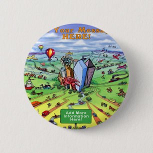 Badge Rond 5 Cm Toutes les routes mènent à Dallas Texas