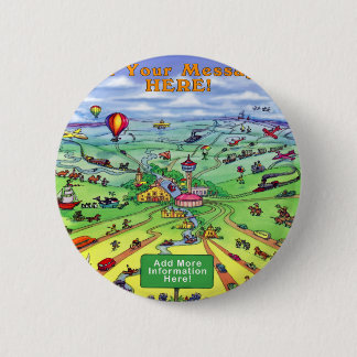 Badge Rond 5 Cm Toutes les routes mènent à San Antonio Texas