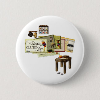 Badge Rond 5 Cm Toutes mes recettes sont gluten libre
