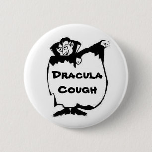 Badge Rond 5 Cm Toux de Dracula