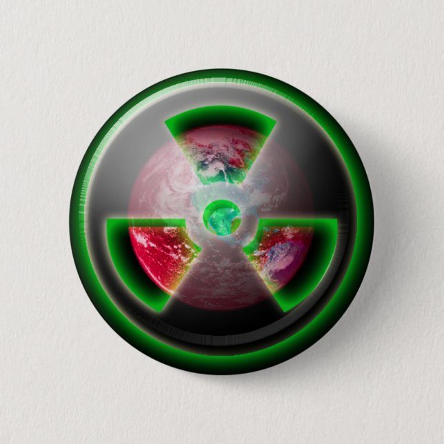 Badge Rond 5 Cm Toxique pour la planète (Devant)