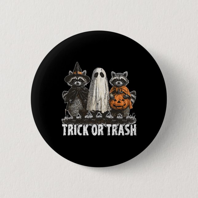Badge Rond 5 Cm Trac Ou Trash (Devant)