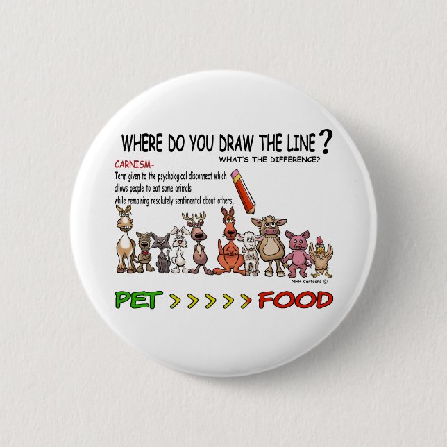 BADGE ROND 5 CM TRACEZ LA LIGNE CARNISM (Devant)