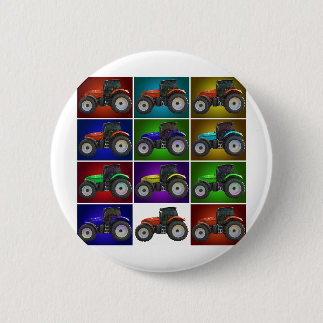 Badge Rond 5 Cm tracteur (Devant)