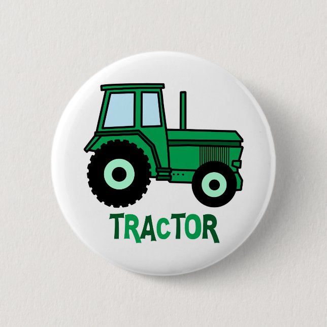 Badge Rond 5 Cm Tracteur (Devant)