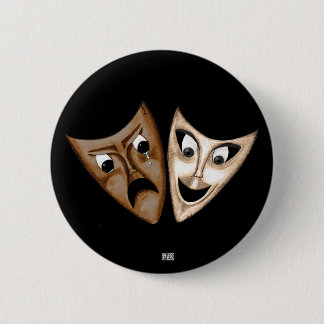Badge Rond 5 Cm Tragédie et comédie
