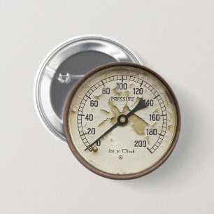 BADGE ROND 5 CM TRAIN À VAPEUR