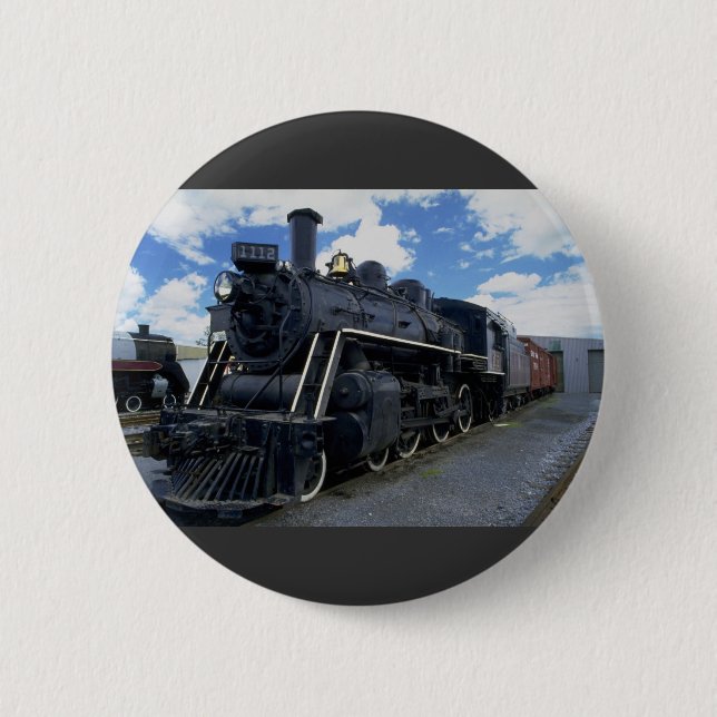 Badge Rond 5 Cm Train antique (Devant)