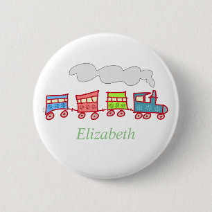 Badge Rond 5 Cm Train Cute Toy