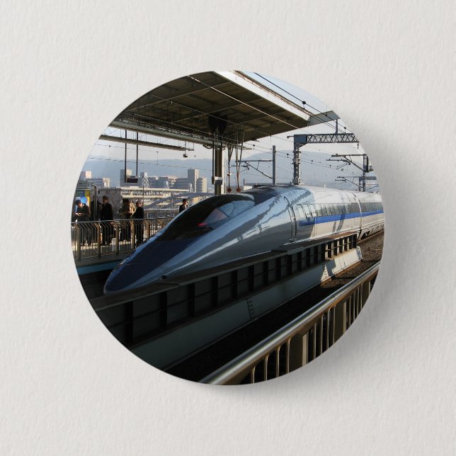 Badge Rond 5 Cm Train de balle de 新幹線 de Shinkansen de 500 séries (Devant)