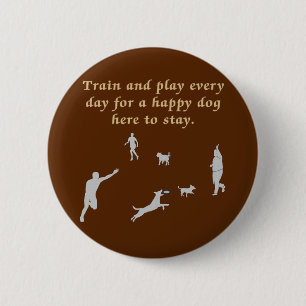 Badge Rond 5 Cm Train Et Jouer