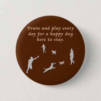 Badge Rond 5 Cm Train Et Jouer