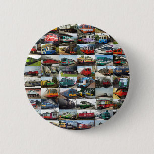 Badge Rond 5 Cm Trains