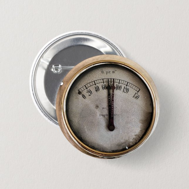 BADGE ROND 5 CM TRAINS À VAPEUR (Devant & derrière)