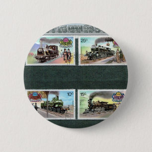 Badge Rond 5 Cm Trains, chemins de fer, locomotives 2
