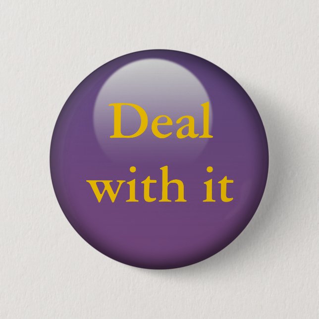 Badge Rond 5 Cm Traitez-en, Jelly Buttons (Devant)