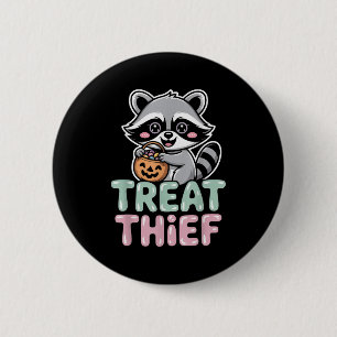 Badge Rond 5 Cm Traitez Le Raccoon Du Volef Avec Le Bouchon De Bon