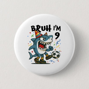Badge Rond 5 Cm Tralalero Tralala Cerveau Italien Garçon Rouge Foo