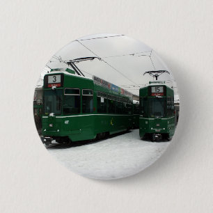 Badge Rond 5 Cm Trams suisses au dépôt de BVB M-Parc, Bâle