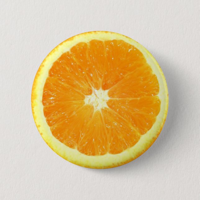 Badge Rond 5 Cm tranche orange (Devant)