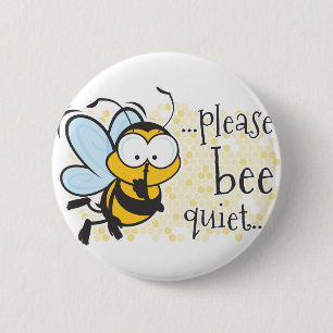 Badge Rond 5 Cm Tranquillité d'abeille