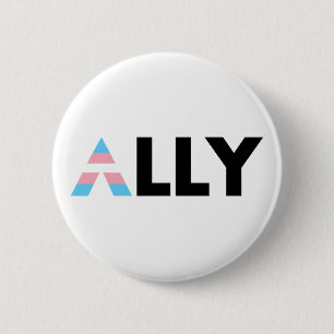 Badge Rond 5 Cm Trans Ally LGBTQ Transgenre LGBT