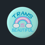 Badge Rond 5 Cm Trans (France)<br><div class="desc">Trans est un beau cadeau pour un ami transgenre fier. Il présente un joli drapeau transgenre en arc-en-ciel pour la communauté LGBT.</div>