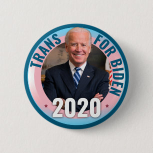 Badge Rond 5 Cm Trans pour Joe Biden 2020 pour le président - Démo