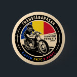 Badge Rond 5 Cm Transfagarasan | Roumanie | Motorcycle<br><div class="desc">Transfagarasan fait dans un emblème de style vintage et en détresse. C'est une route pittoresque célèbre que l'on trouve en Roumanie.</div>