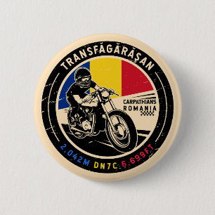 Badge Rond 5 Cm Transfagarasan   Roumanie   Motorcycle