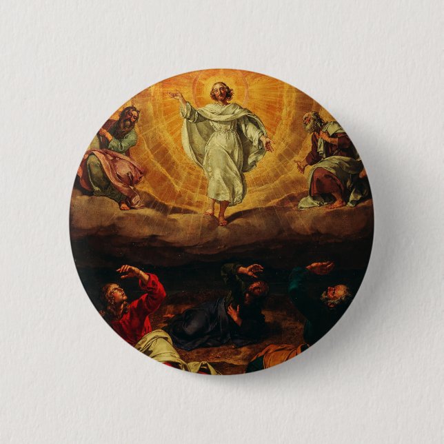 Badge Rond 5 Cm Transfiguration de Jésus-Christ (Devant)