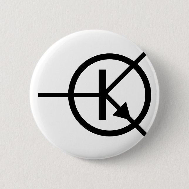 Badge Rond 5 Cm transistor (Devant)