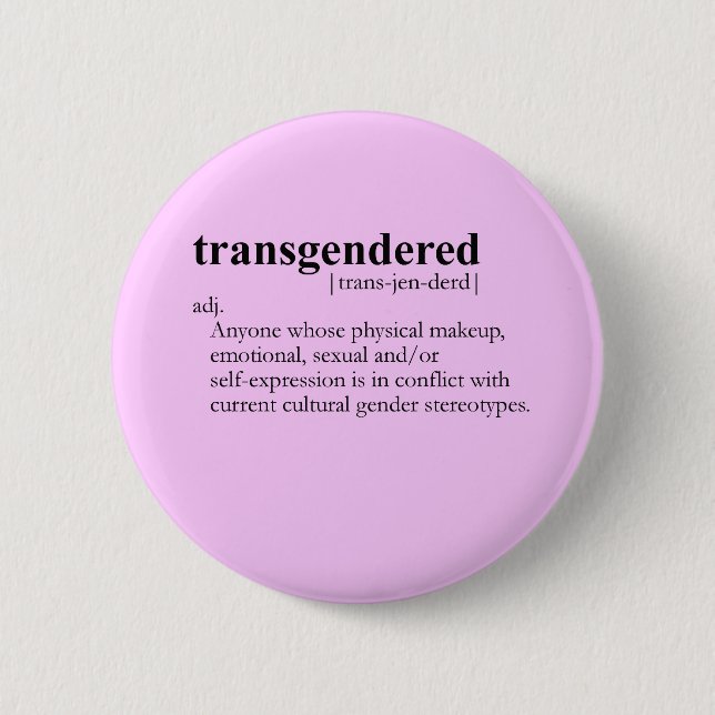Badge Rond 5 Cm TRANSSEXUEL (définition) (Devant)