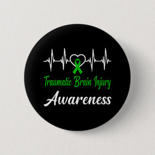 Badge Rond 5 Cm Traumatisme Cerveau Injury Sensibilisation Amour C
