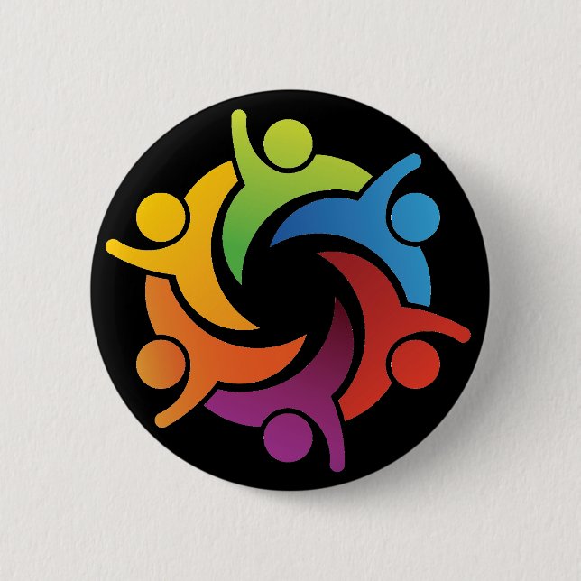 Badge Rond 5 Cm Travail d'équipe - SRF (Devant)