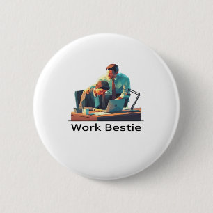 Badge Rond 5 Cm Travailler le mieux classique