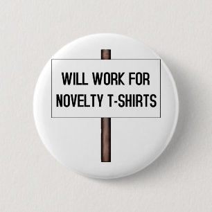 BADGE ROND 5 CM TRAVAILLERA POUR LE T-SHIRTS