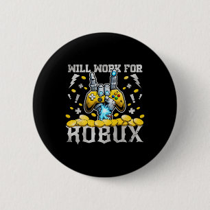Badge Rond 5 Cm Travaillera pour Robux Drôle de jeton de blockchai