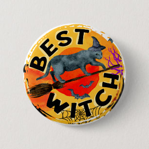 Badge Rond 5 Cm Treak ou Treat Scary Halloween