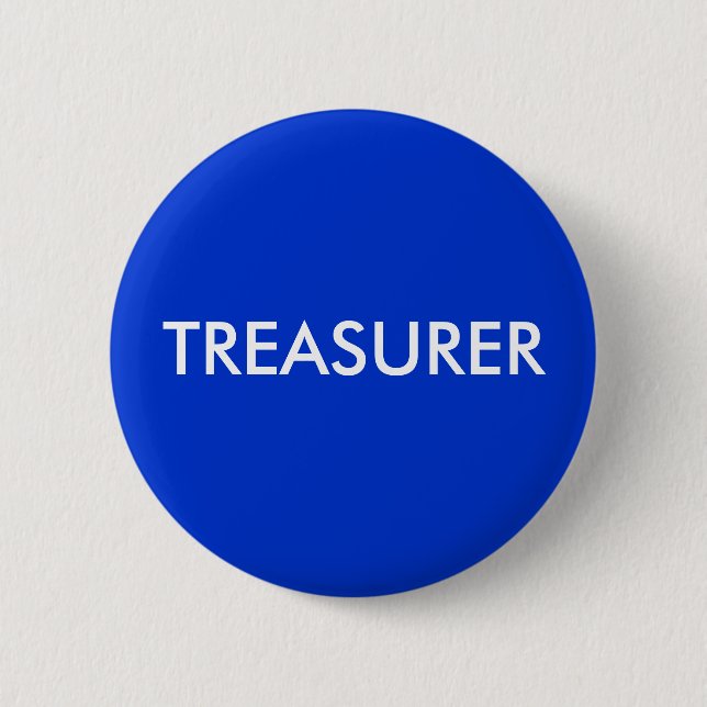 BADGE ROND 5 CM TREASURER (Devant)