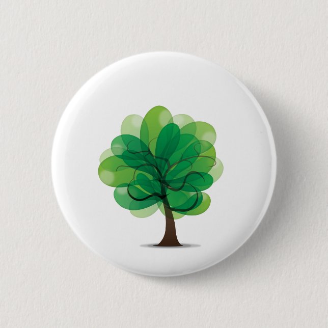 Badge Rond 5 Cm Tree Button (Devant)
